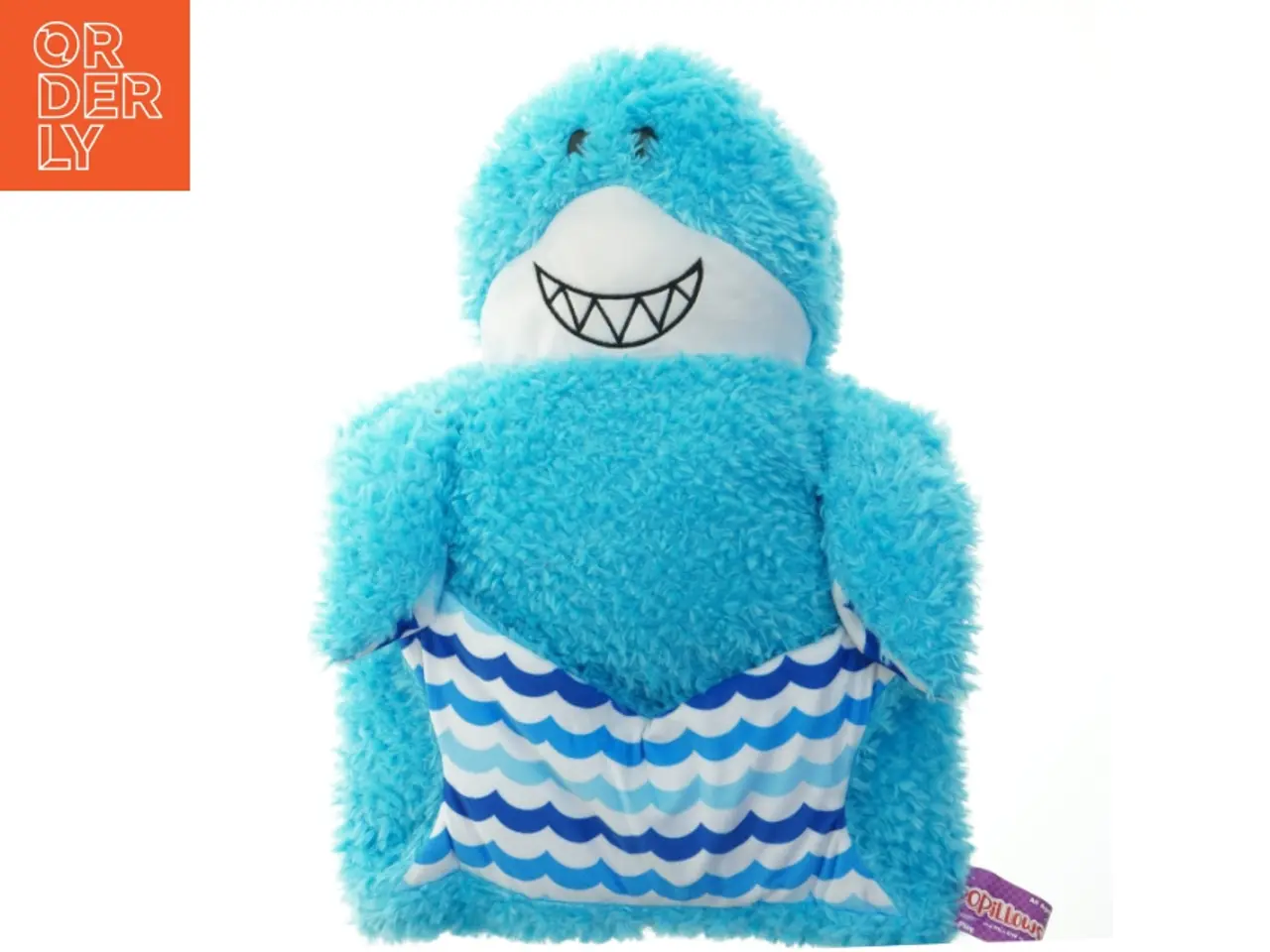 Billede 1 - Blå shark plys pude fra Jay Play (str. 49 cm)