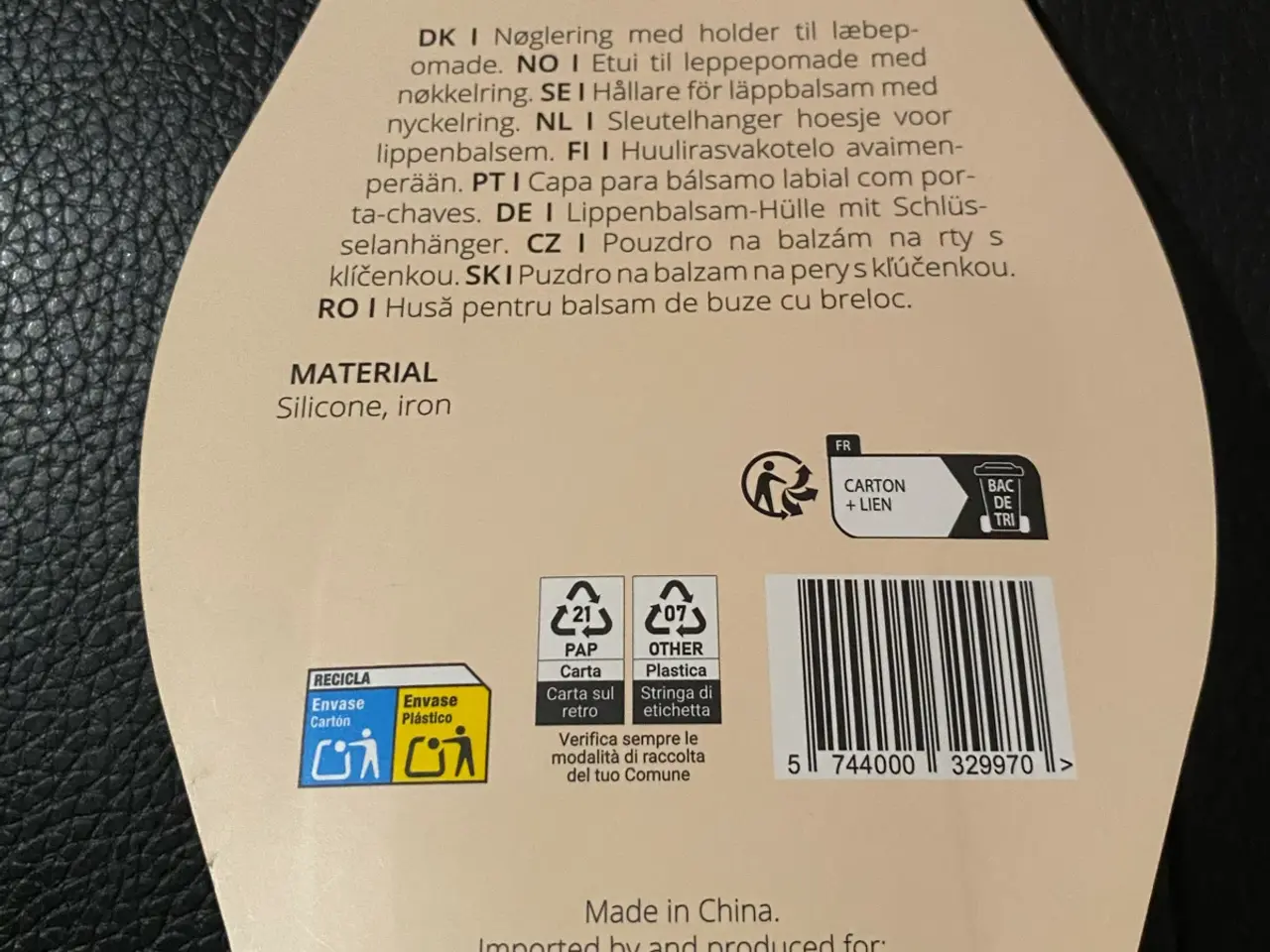 Billede 2 - Ny Nøglering med holder til læbepomade 