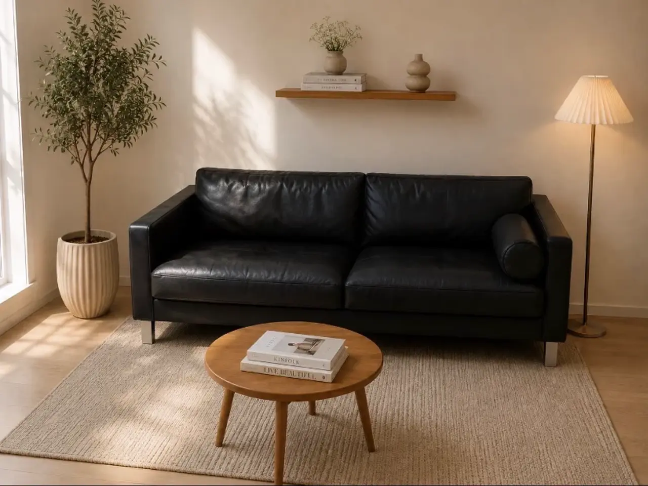 Billede 1 - Mogens Hansen MH321 3 Pers.Sofa i sort premium.