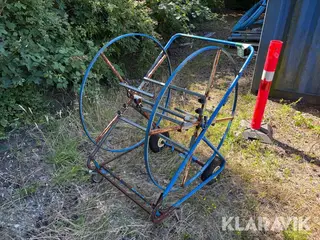 Rørafruller vogn til gulvvarmeslanger