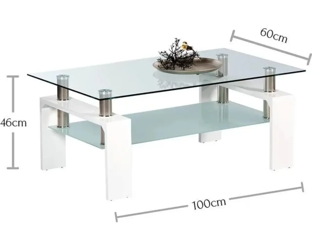 Billede 2 - Sofabord i glas