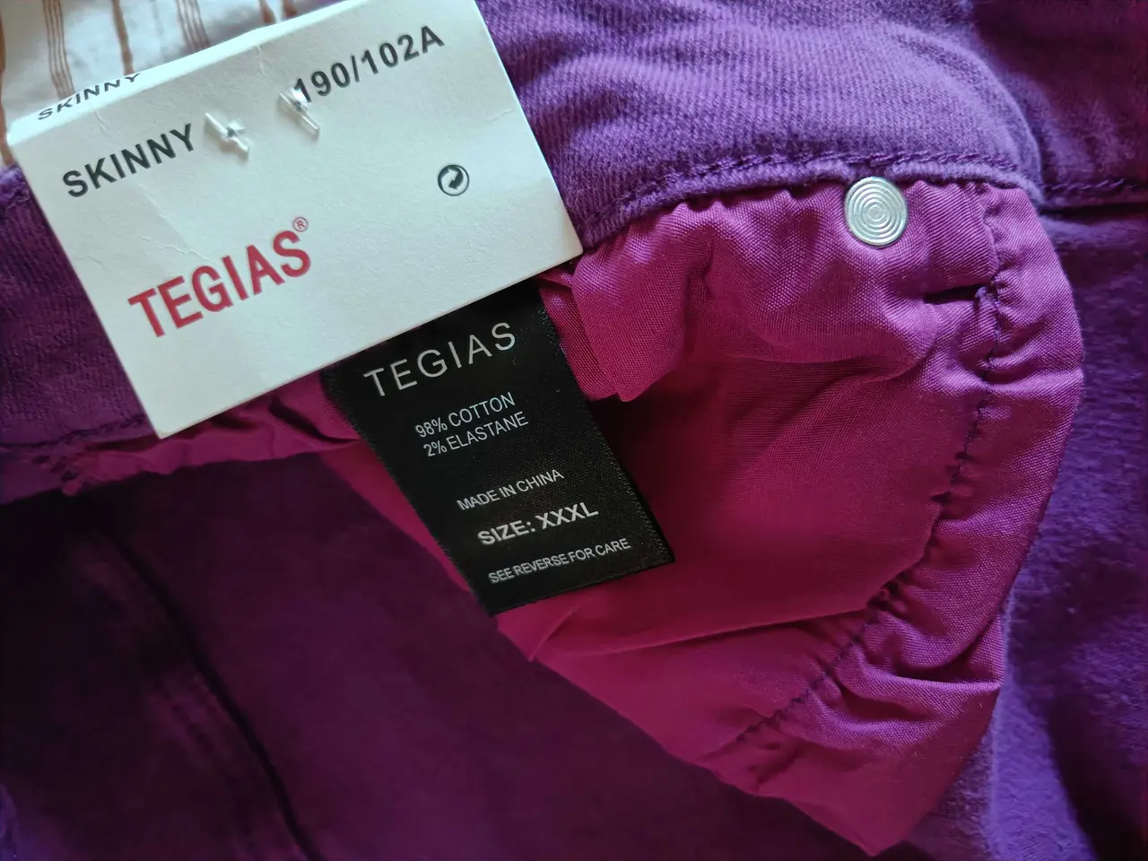 Billede 9 - Tegias lilla stræk bukser XXXL