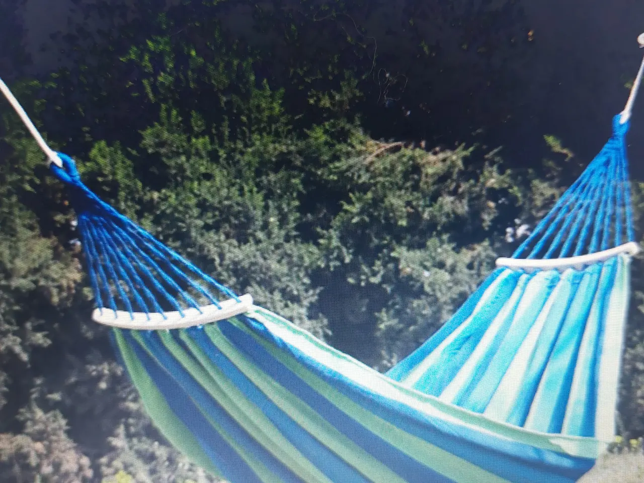 Billede 1 - 1 stk. ind/udendørs stærk stof hængekøje