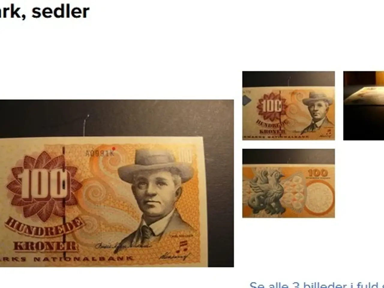 Billede 1 - Pengesedler tilbud