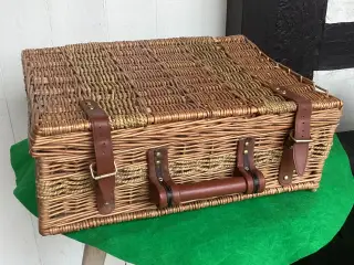 Vintage picnic kuffert bambus