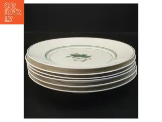 Sæt med 6 frokost tallerkener Hjertegræs, Royal Copenhagen (str. 6 stk Ø 22 cm) fra Royal Copenhagen