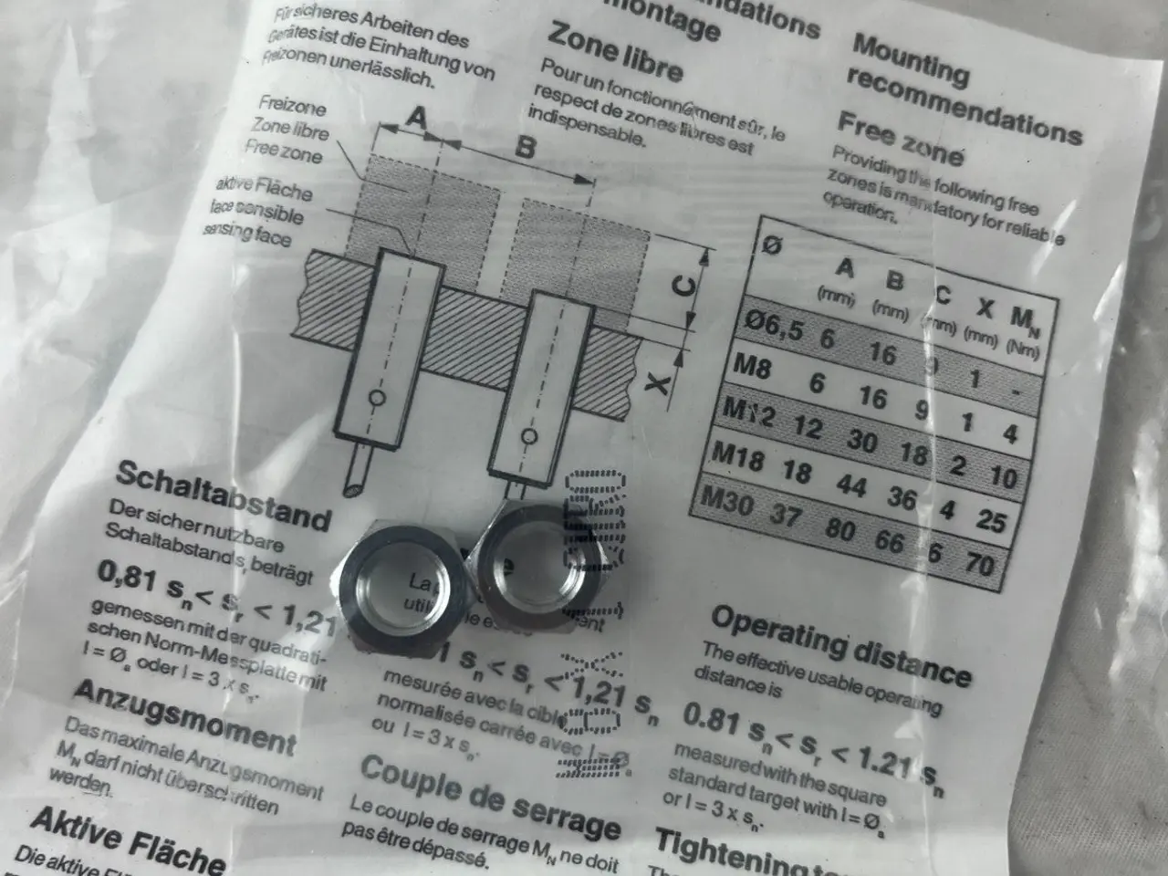 Billede 8 - SICK IN08-03BPS-ZT1 Inductive Proximity Sensor 3mm
