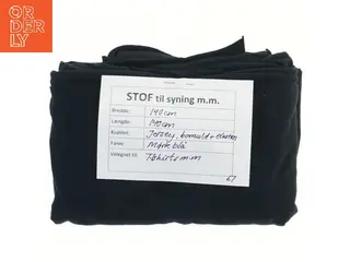 Mørkeblåt jersey stofstykke 140x140 cm (str. 140x140 cm)