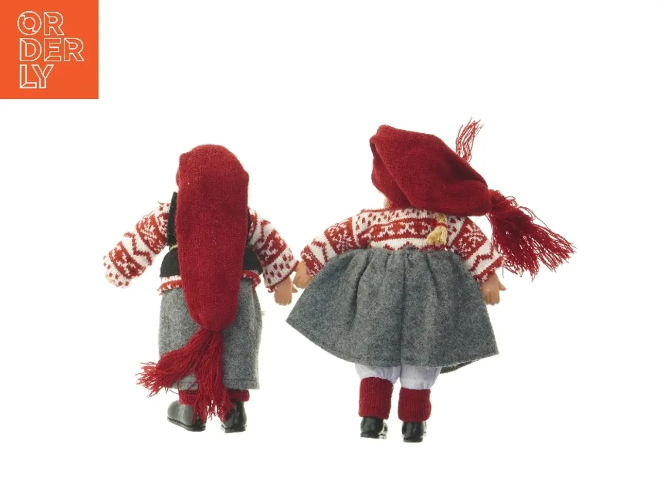 Billede 4 - Julemand og nissemor dukker (str. 26 cm)