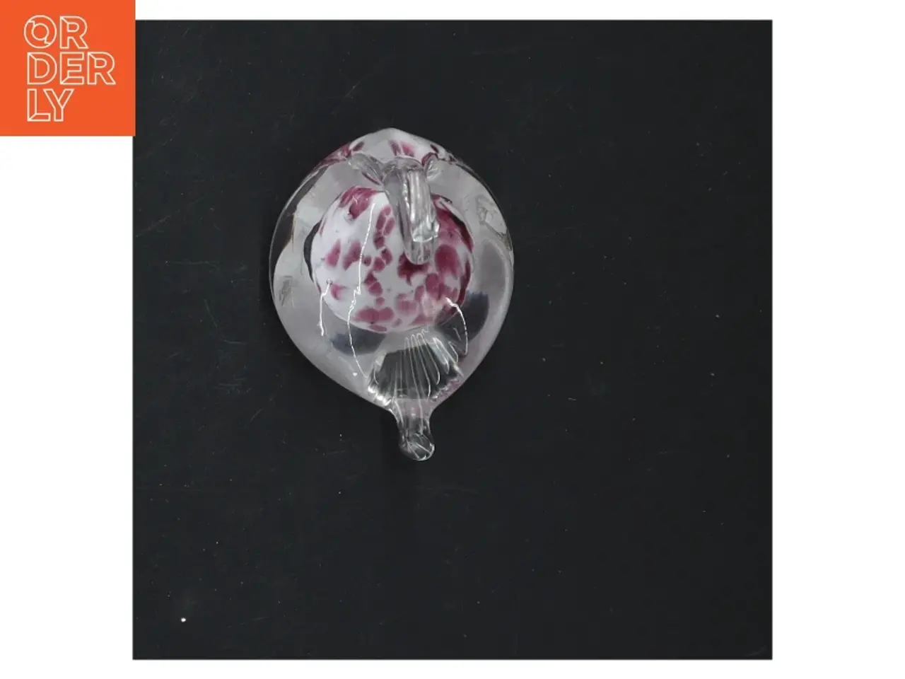 Billede 2 - Glasfigur af svane (str. 8x7 cm)