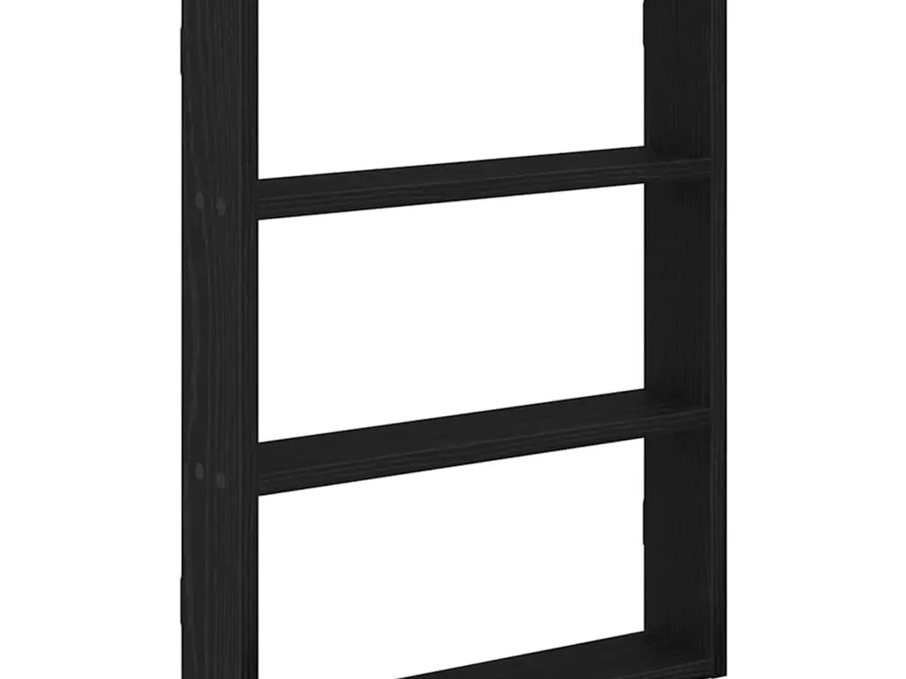 Billede 2 - Væghylde i konstrueret træ 43×9×60 cm - sort