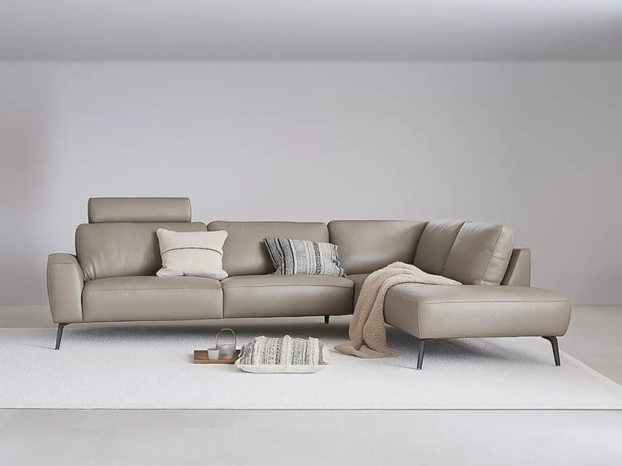 Billede 1 - Hjort Knudsen Copenhagen læder Hjørnesofa Højrevendt