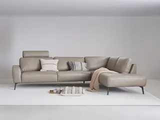 Hjort Knudsen Copenhagen læder Hjørnesofa Højrevendt