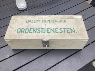 Dalum papirfabrik trækasse