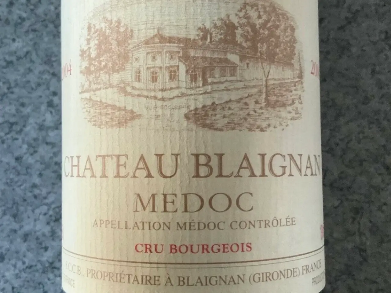 Billede 2 - Rødvin, 2004 Medoc Chateau Blaignan