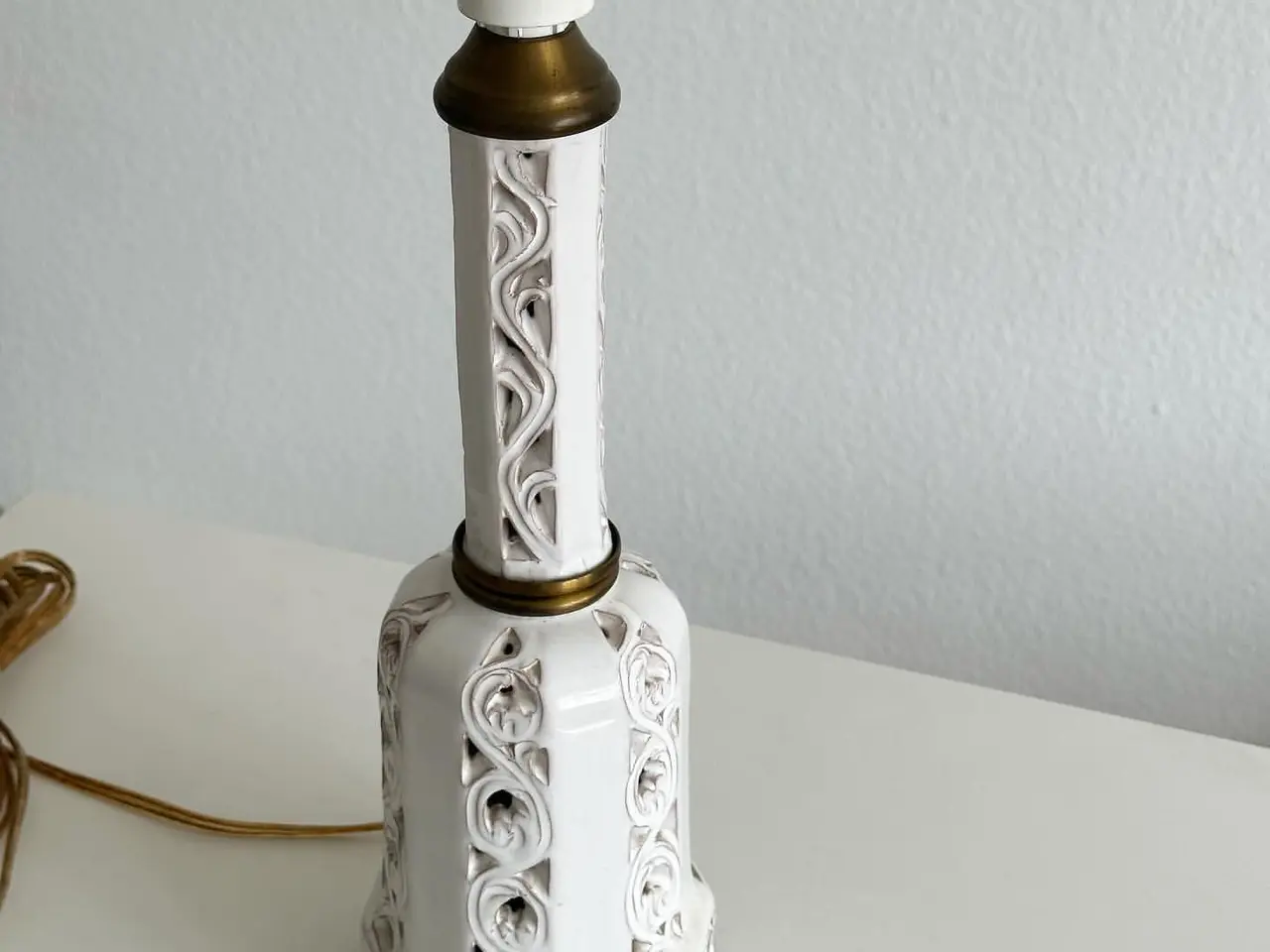 Billede 3 - Heiberg bordlampe m gennembrudt mønster