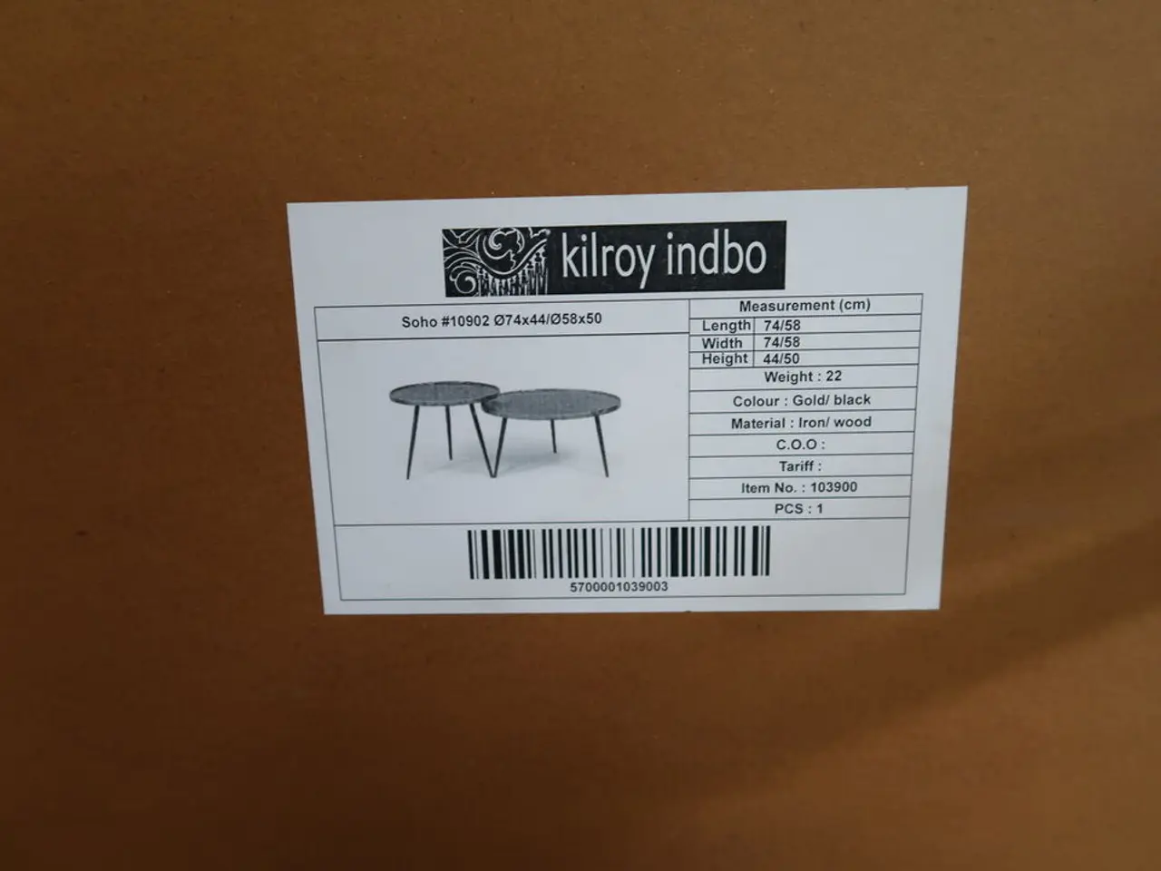 Billede 2 - 2 stk. sofaborde KILROY INDBO Soho