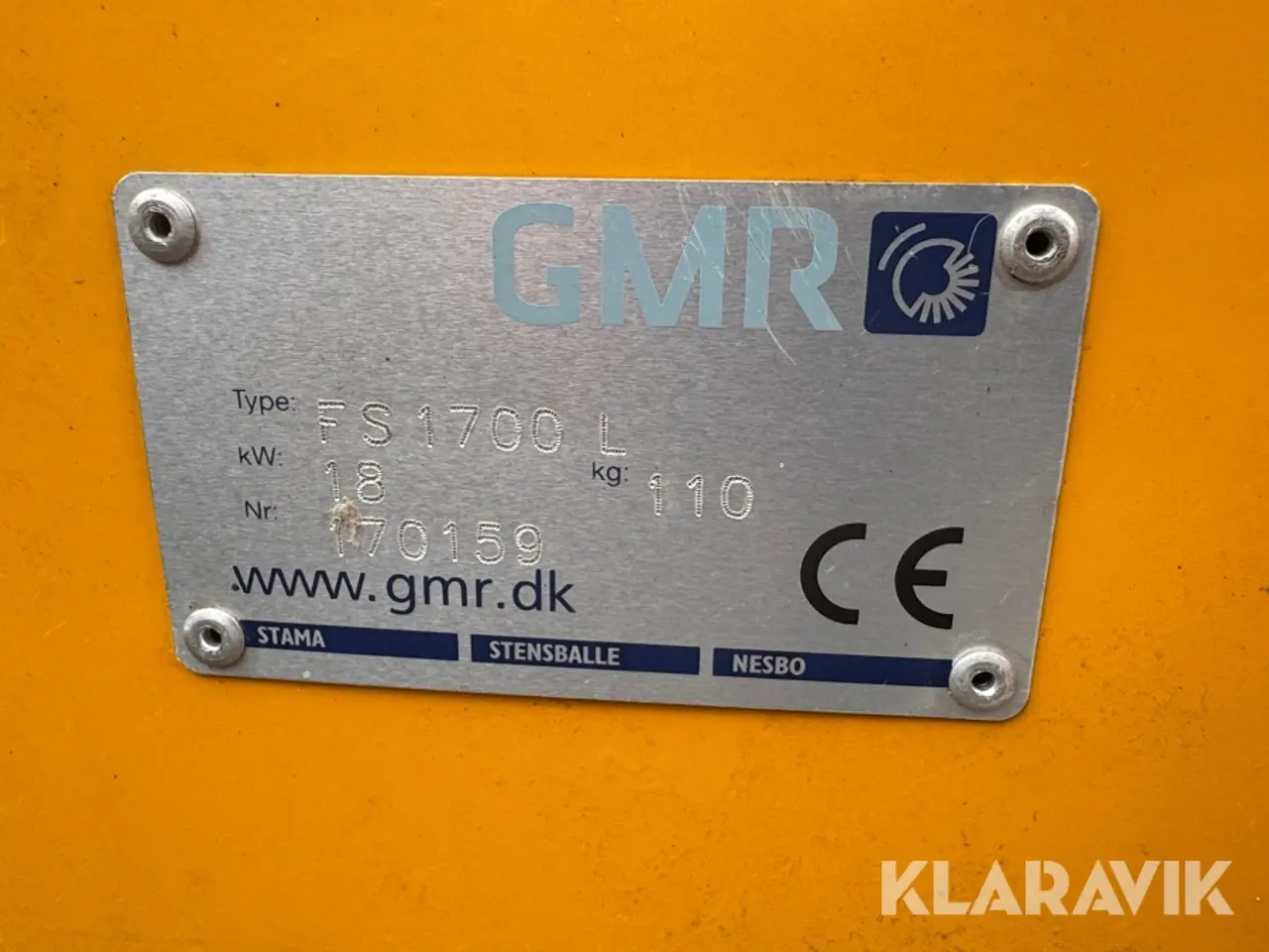 Billede 4 - Sneplov GMR FS 1700 L