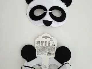 2 stk Panda maske til udklædning