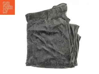 Gråt velour stof (str. 160 x 176 cm)