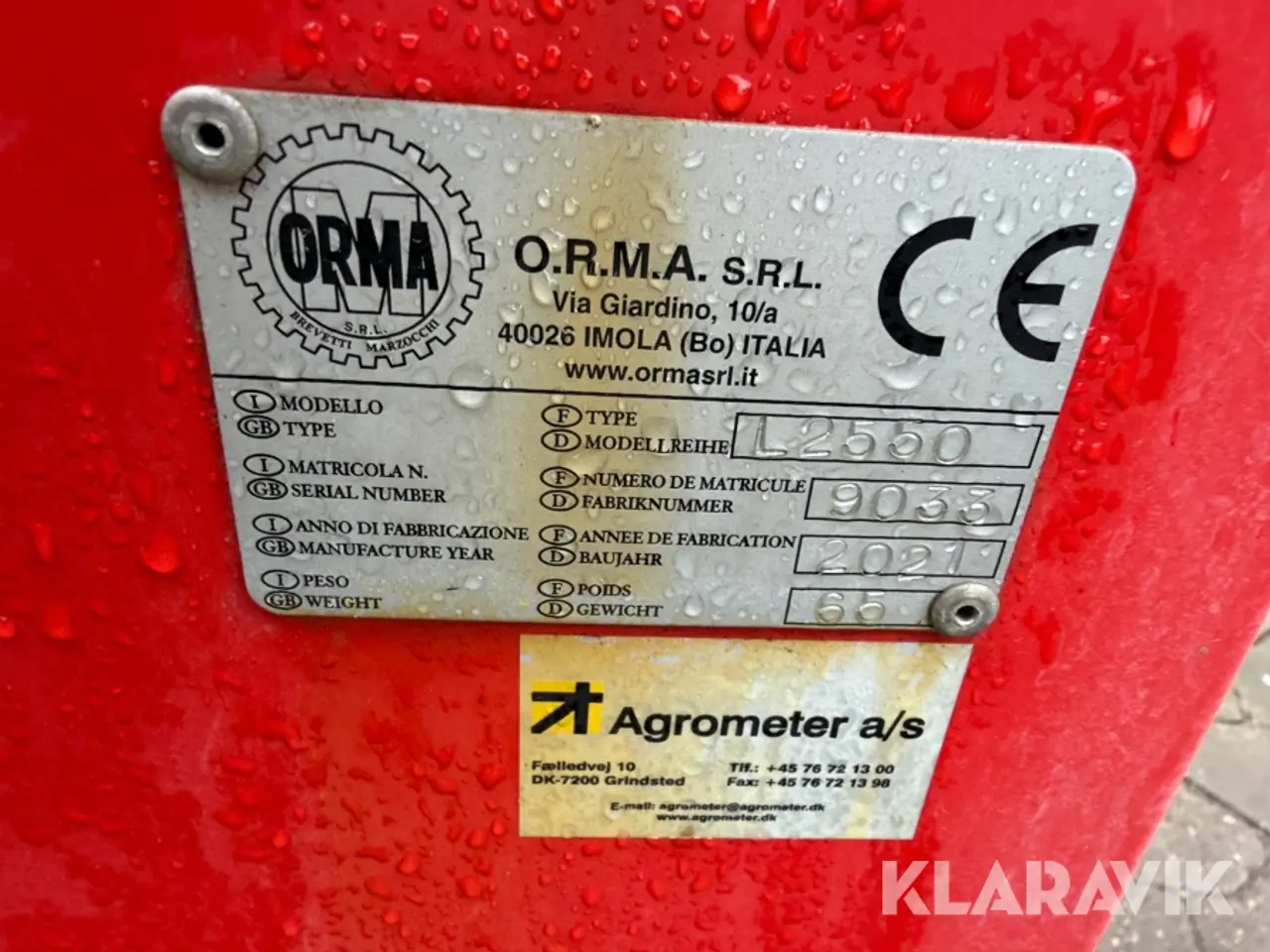 Billede 5 - Vandingsmaskine Agrometer L2550