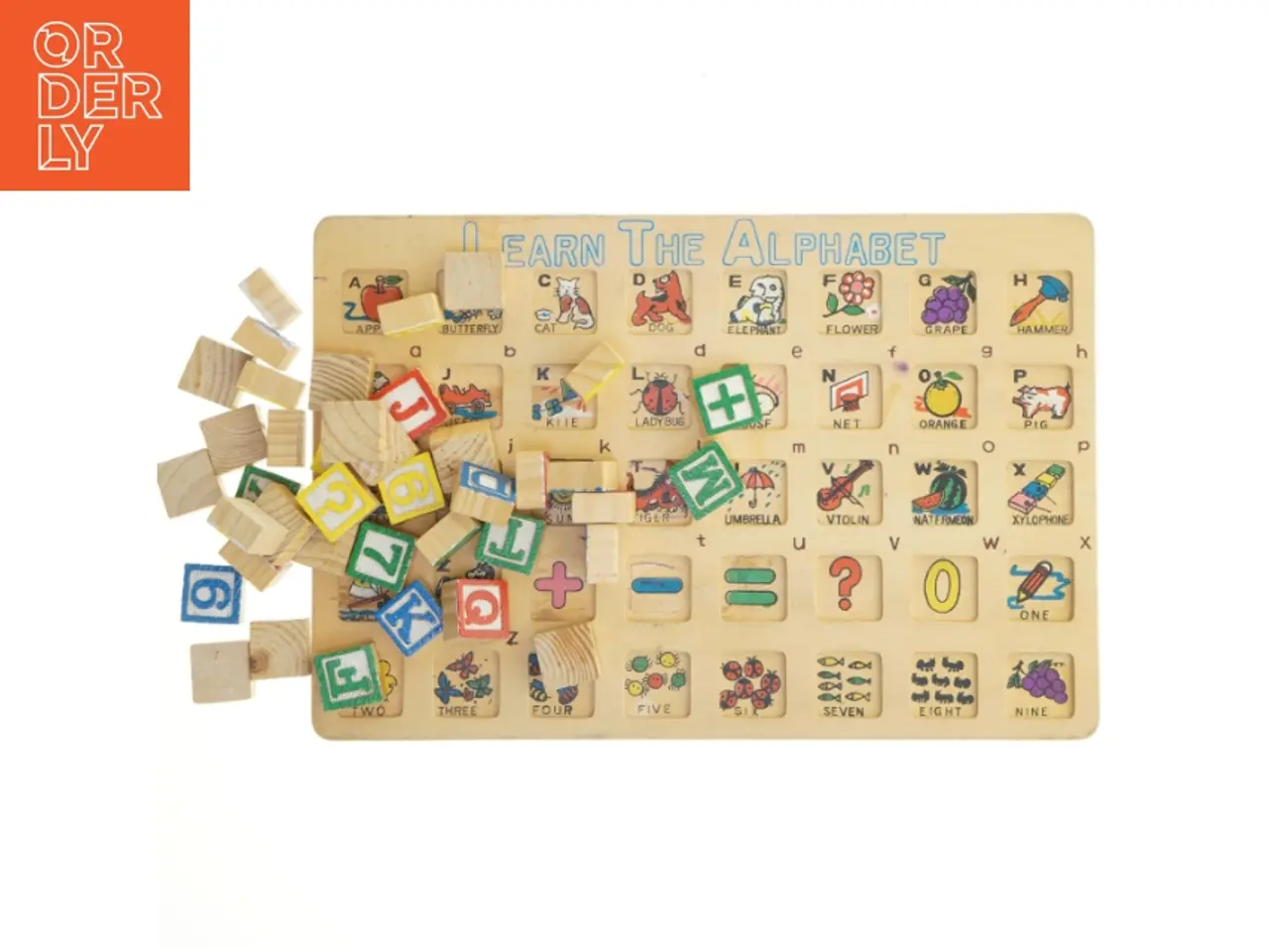 Billede 1 - Engelsk Træ-puslespil, Learn The Alphabet (str. 40x27 cm)