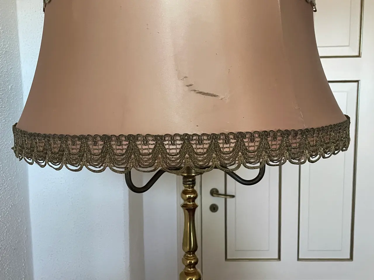 Billede 5 - Flot vintage kandelaber-gulvlampe i messing.