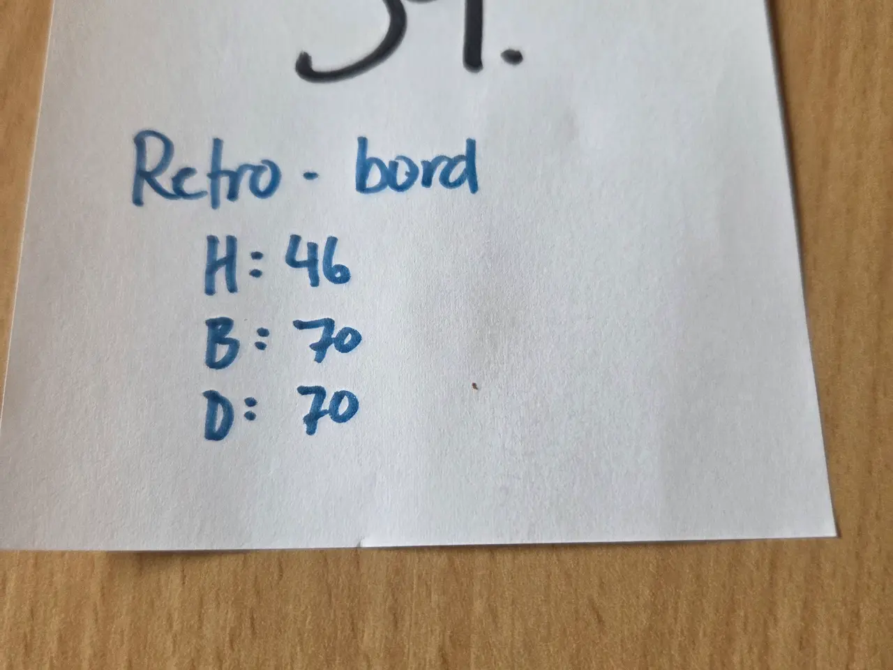 Billede 4 - Retro sofabord med farverig abstrakt glasplade