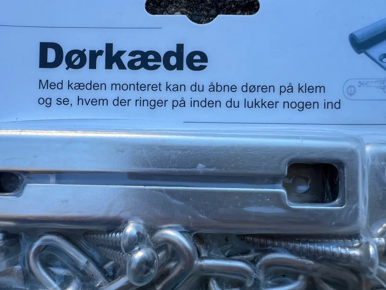 Billede 2 - Ny Sikkerhedskæde til Hoveddør