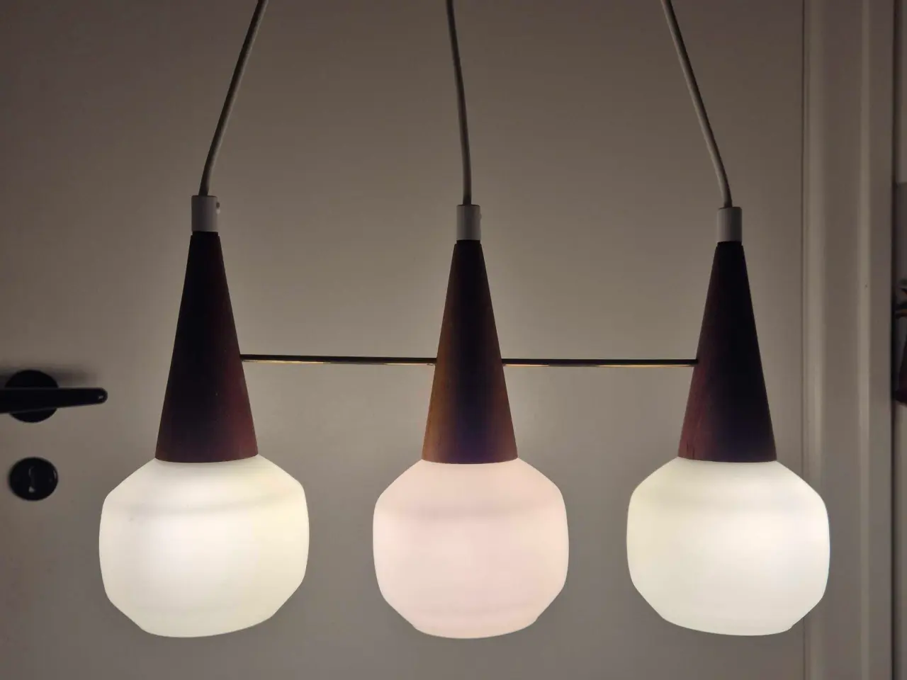 Billede 4 - Retrolampe med tre på stribe