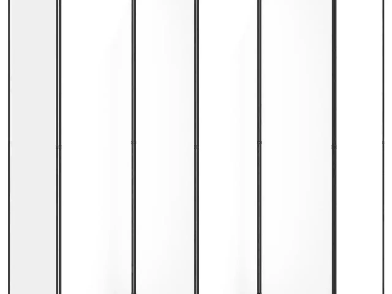 Billede 4 - 6-panels rumdeler 300x200 cm stof hvid
