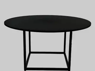 Rumas Square Cubus Bord – Sort Ø135