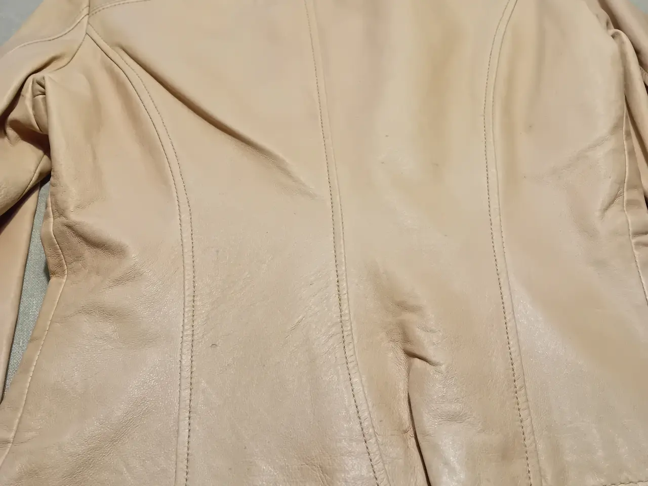 Billede 4 - Lys cognac farvet skindjakke