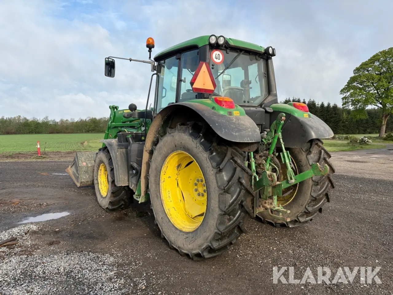 Billede 3 - Traktor John Deere 6130 M med frontlæsser