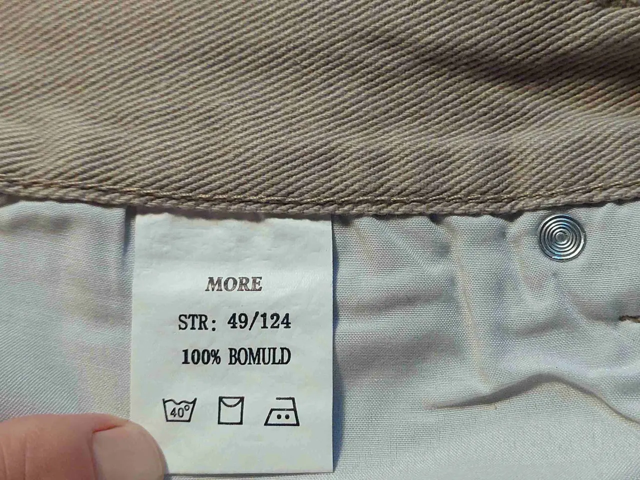 Billede 4 - Jeans 2 stk. Beige i 100% bomuld