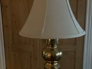 Messing lampe m/fin skærm