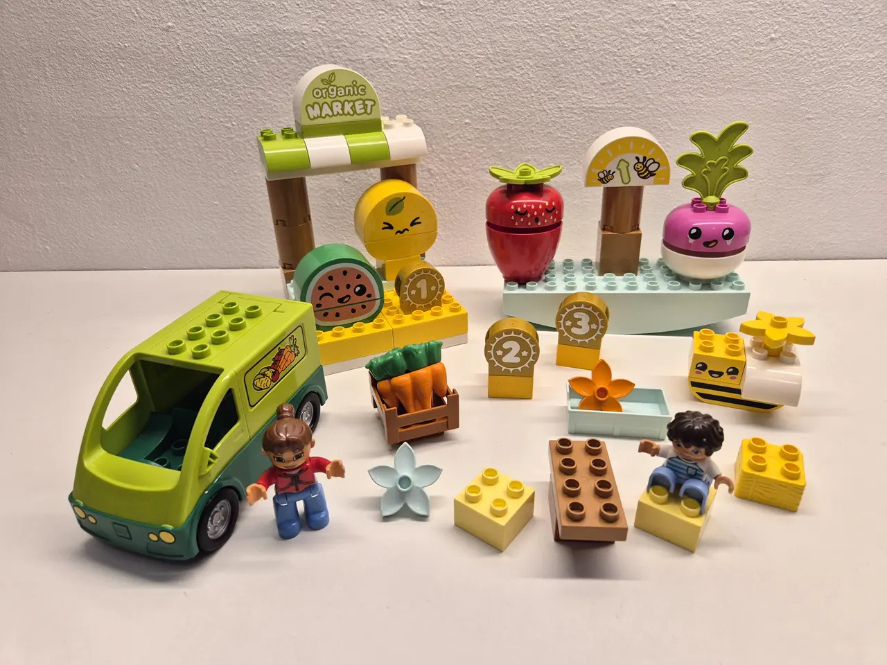 Billede 1 - Duplo Økologisk Marked NR10983, Grøntsags bil, Grø