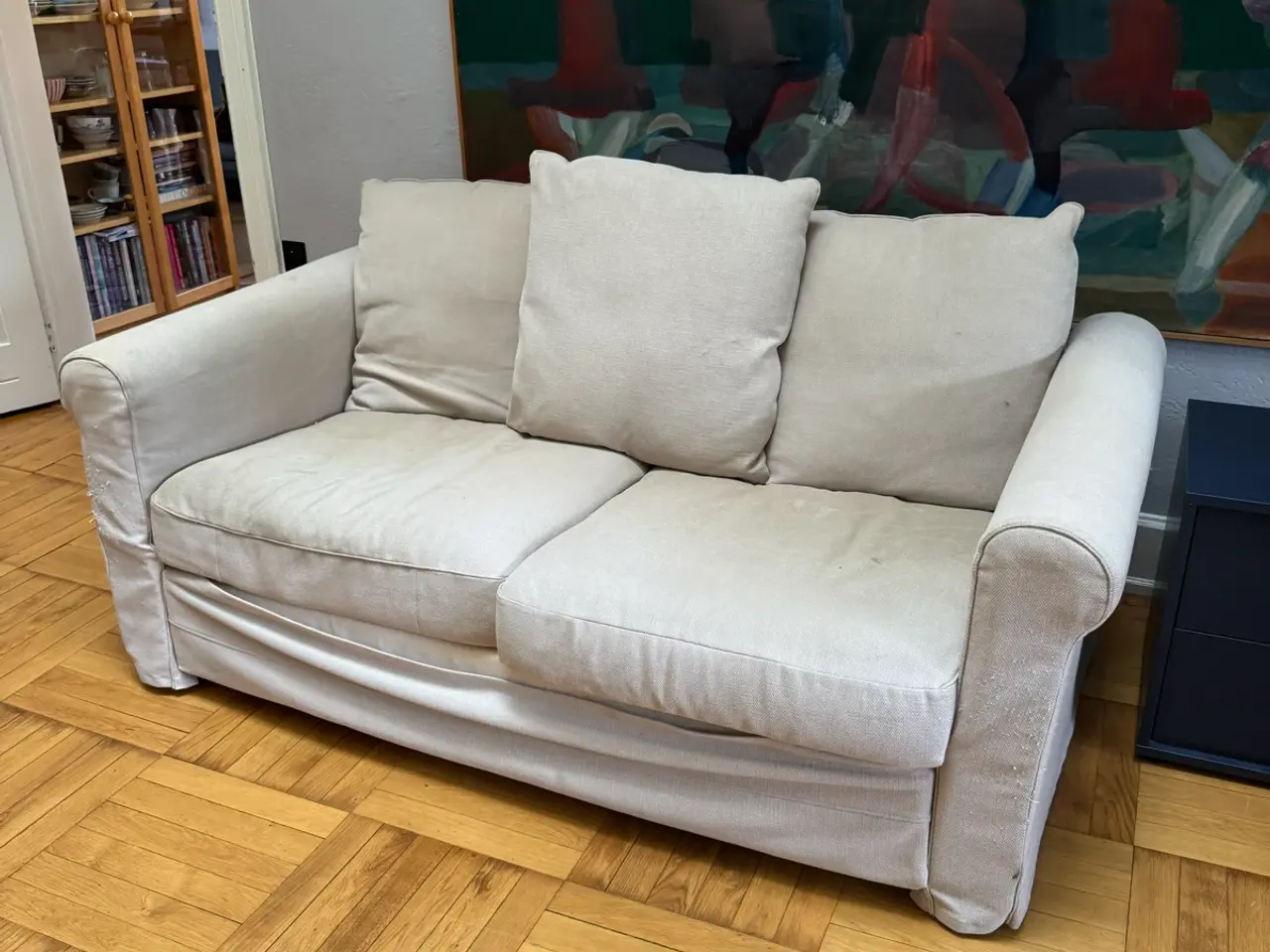 Billede 2 - Brugt sofa gives bort