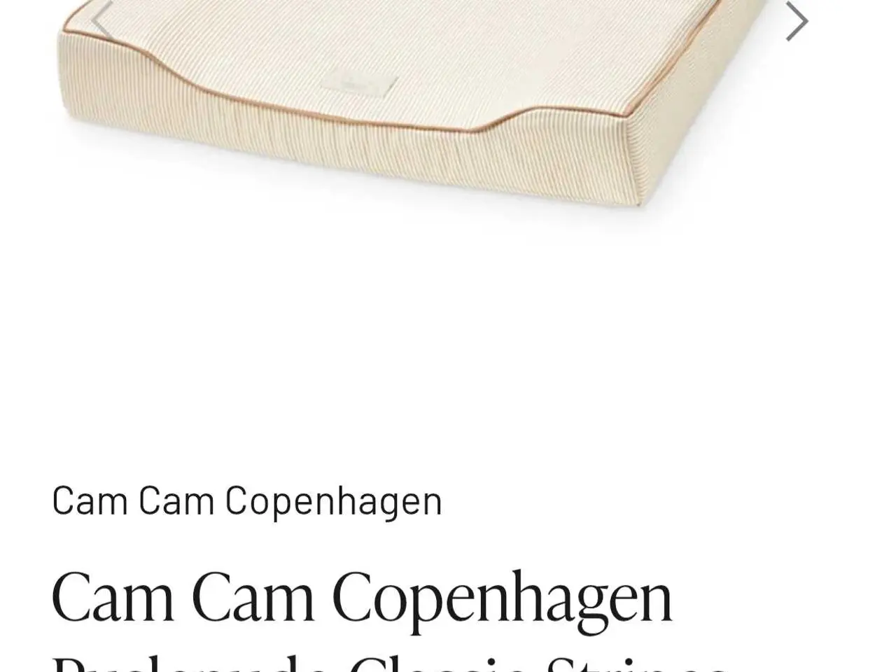 Billede 3 - Camcam puslepude, classic stripes camel