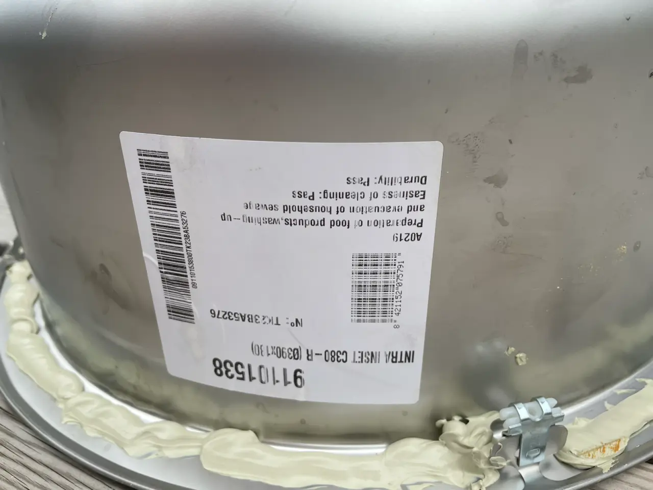 Billede 5 - Rund rustfri stålvask ø 390 mm
