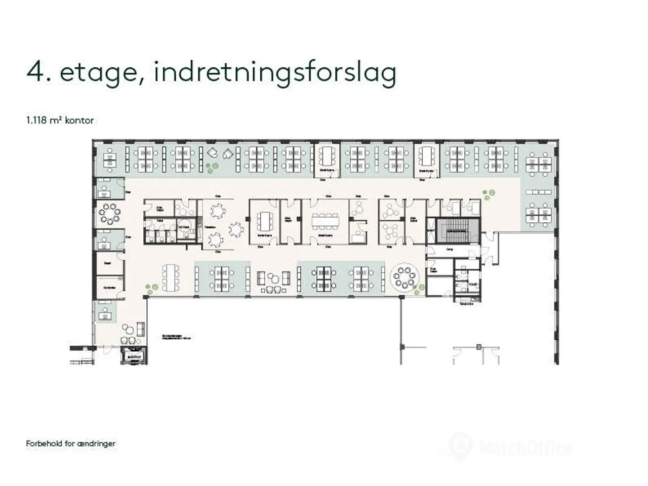 Billede 17 - Moderne kontormiljø med udsigt, dagslys og fleksible arbejdszoner