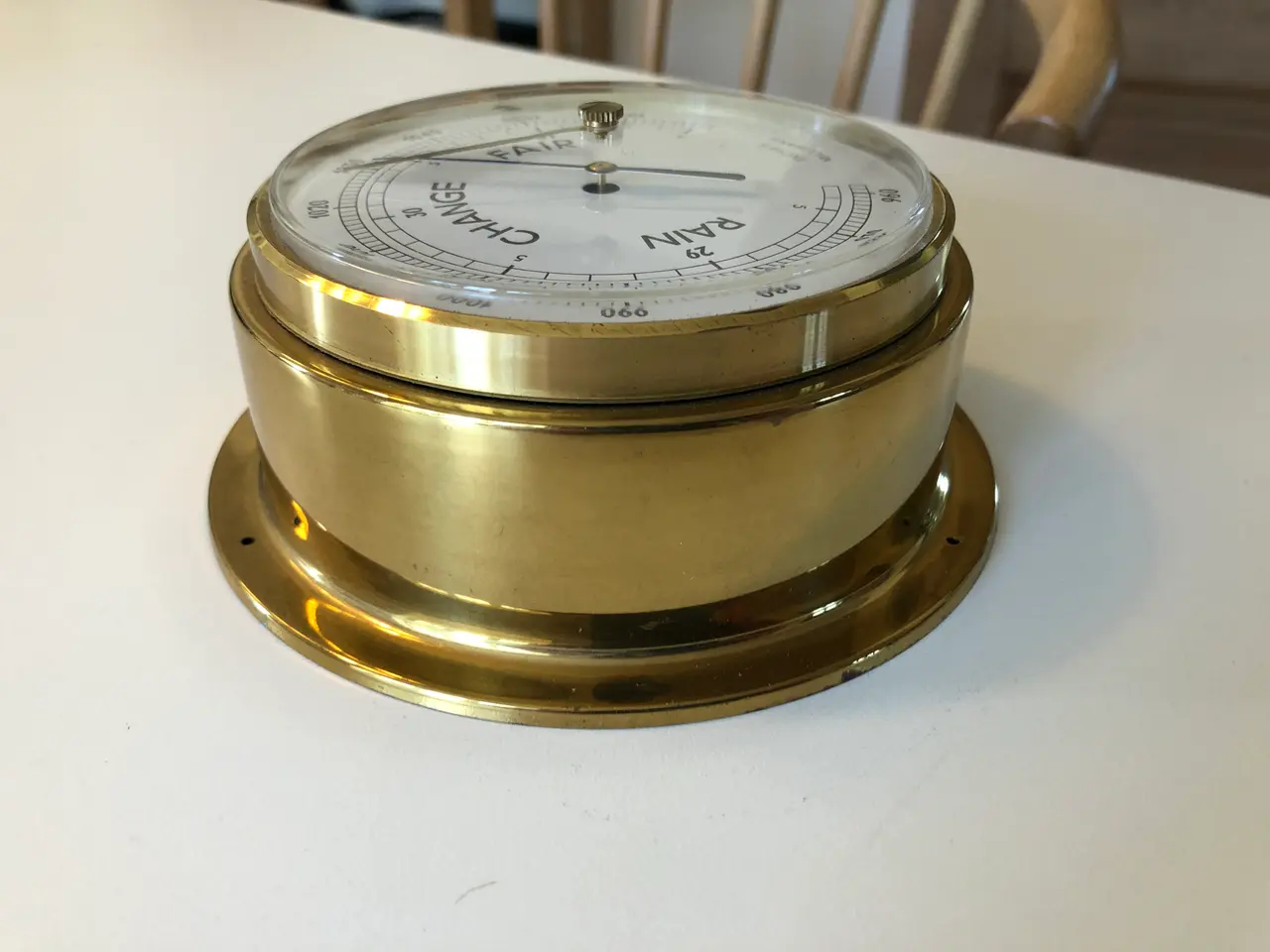 Billede 5 - Skibsbarometer i messing