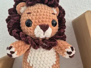 hæklet løve bamse