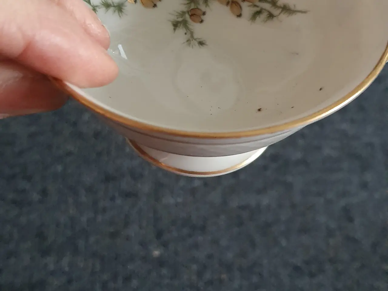 Billede 2 - Te stel på fod med guld og grangrene