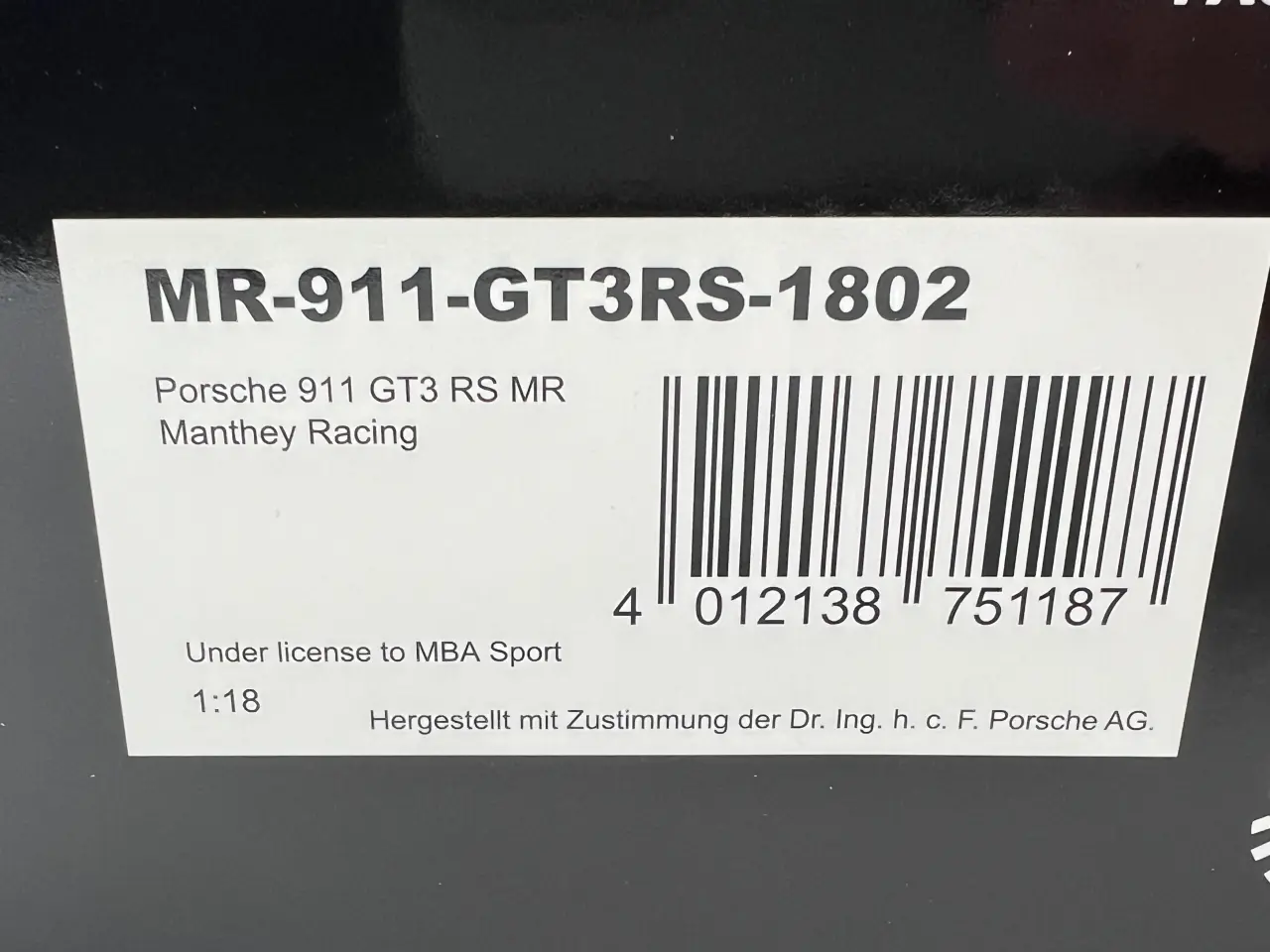 Billede 11 - 2019 Porsche 911 GT3 RS MR - Minichamps - 1:18