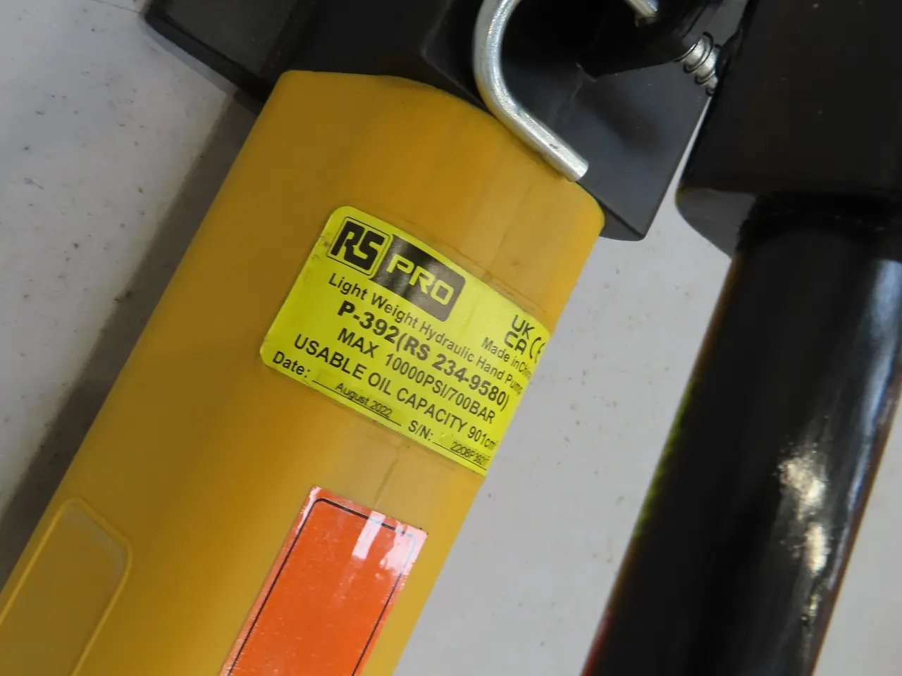 Billede 3 - Hydraulisk håndpumpe RS PRO P-392