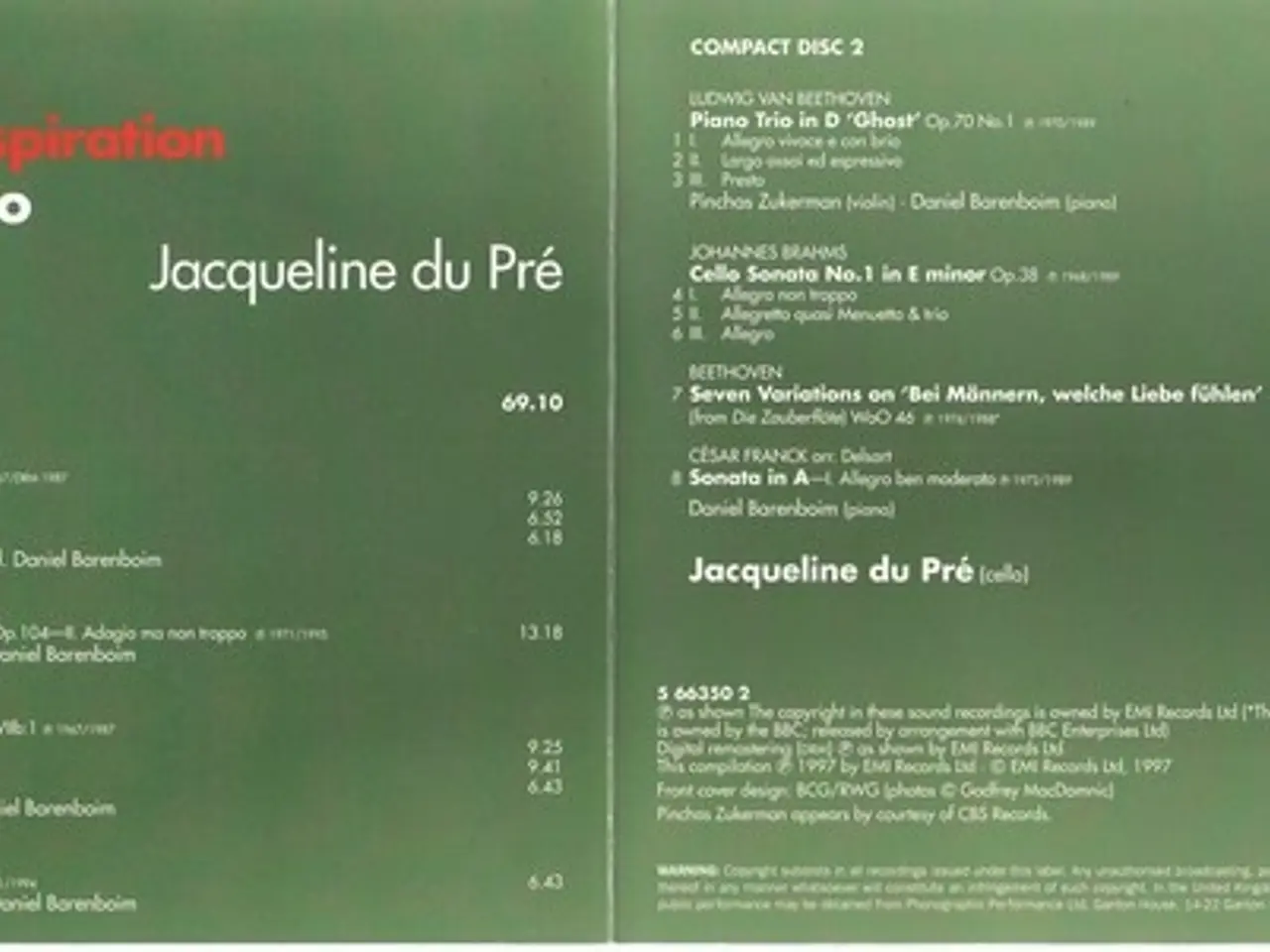 Billede 3 - Jacqueline Du Pré – A Lasting Inspiration… – 2CD