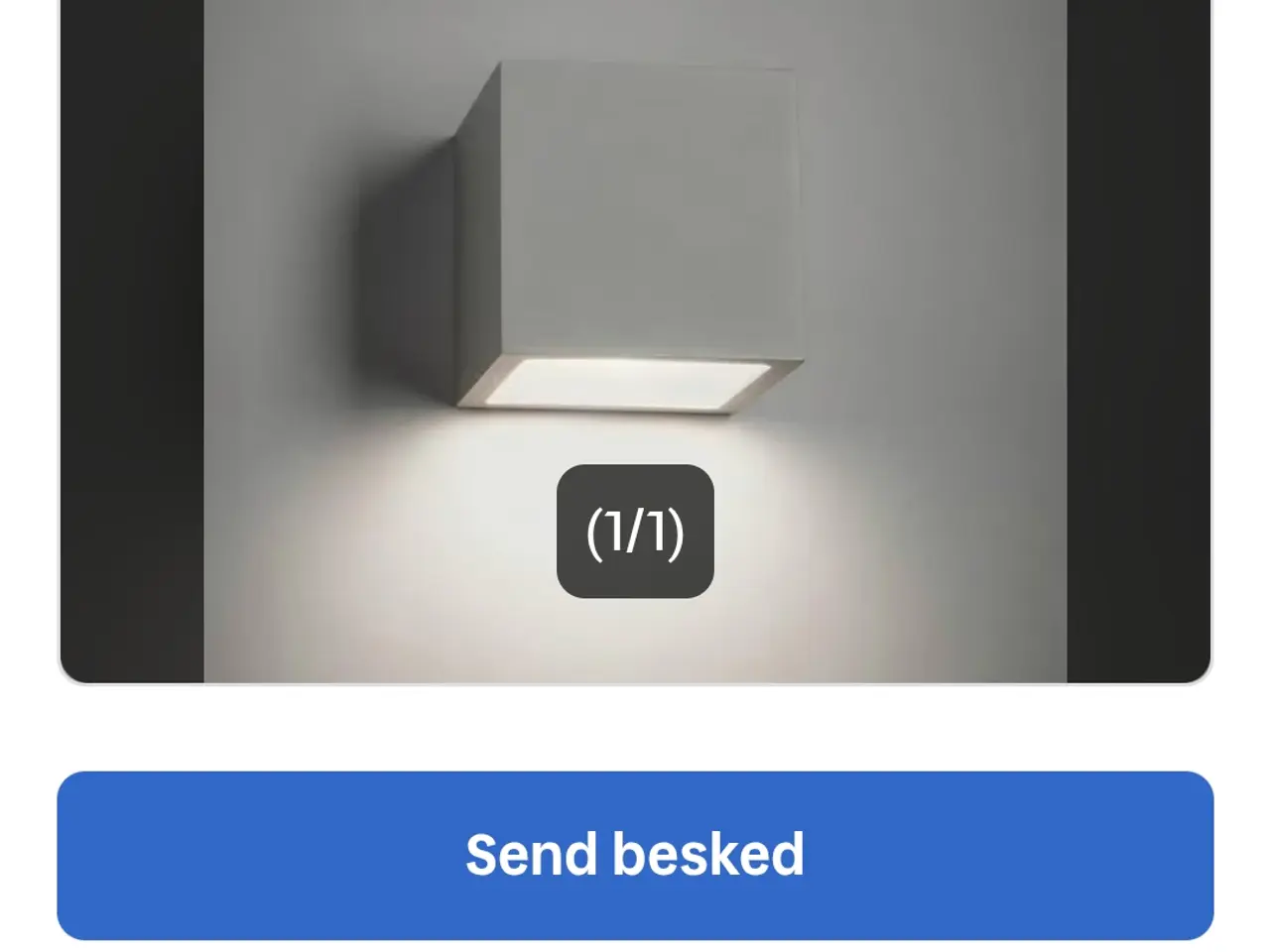 Billede 1 - Udendørs lampe, cube
