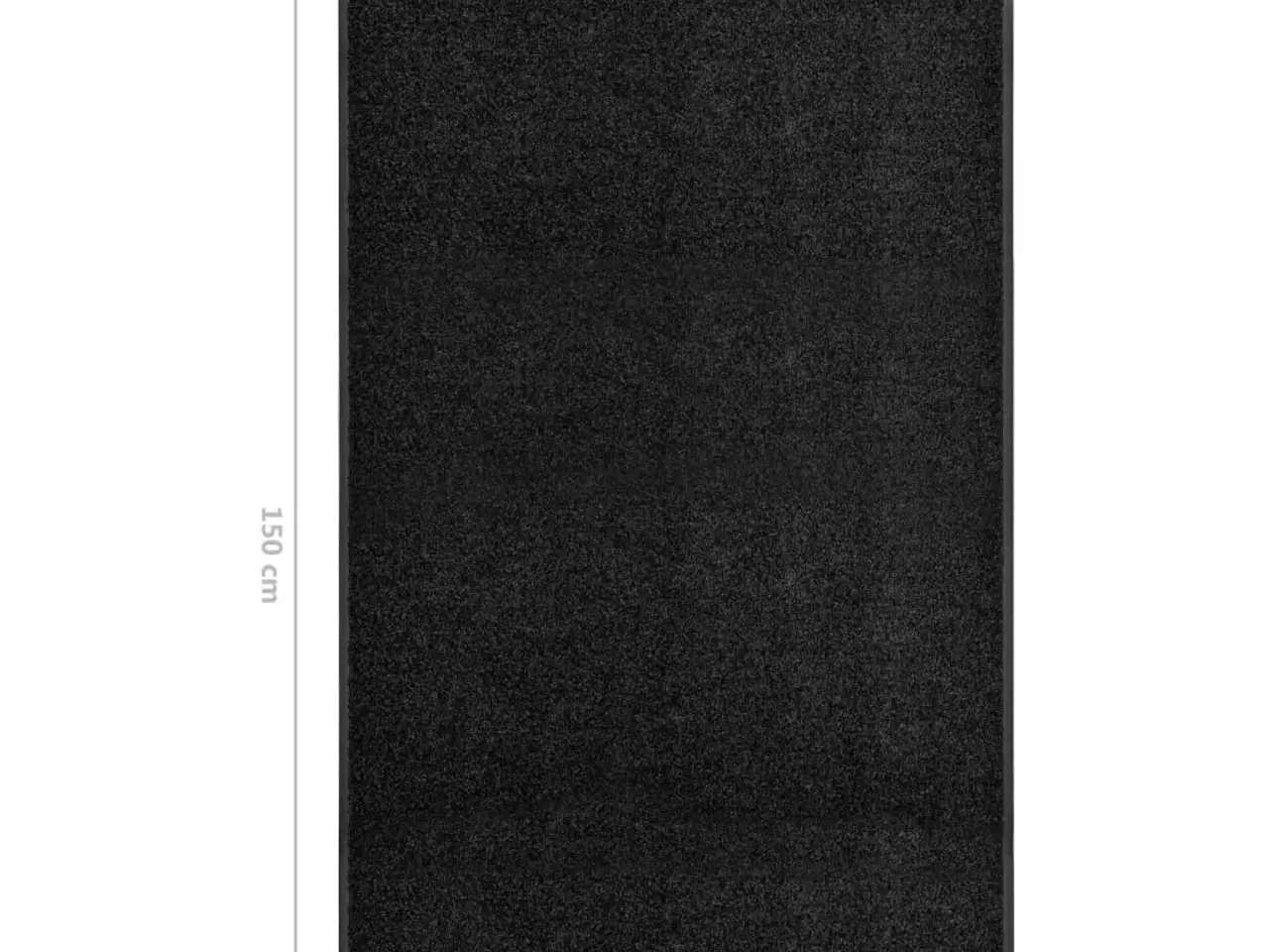 Billede 6 - Vaskbar dørmåtte 90x150 cm sort
