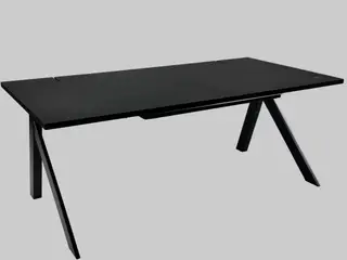 JensenPlus K2 Hæve/sænkebord – Sort 200x100cm